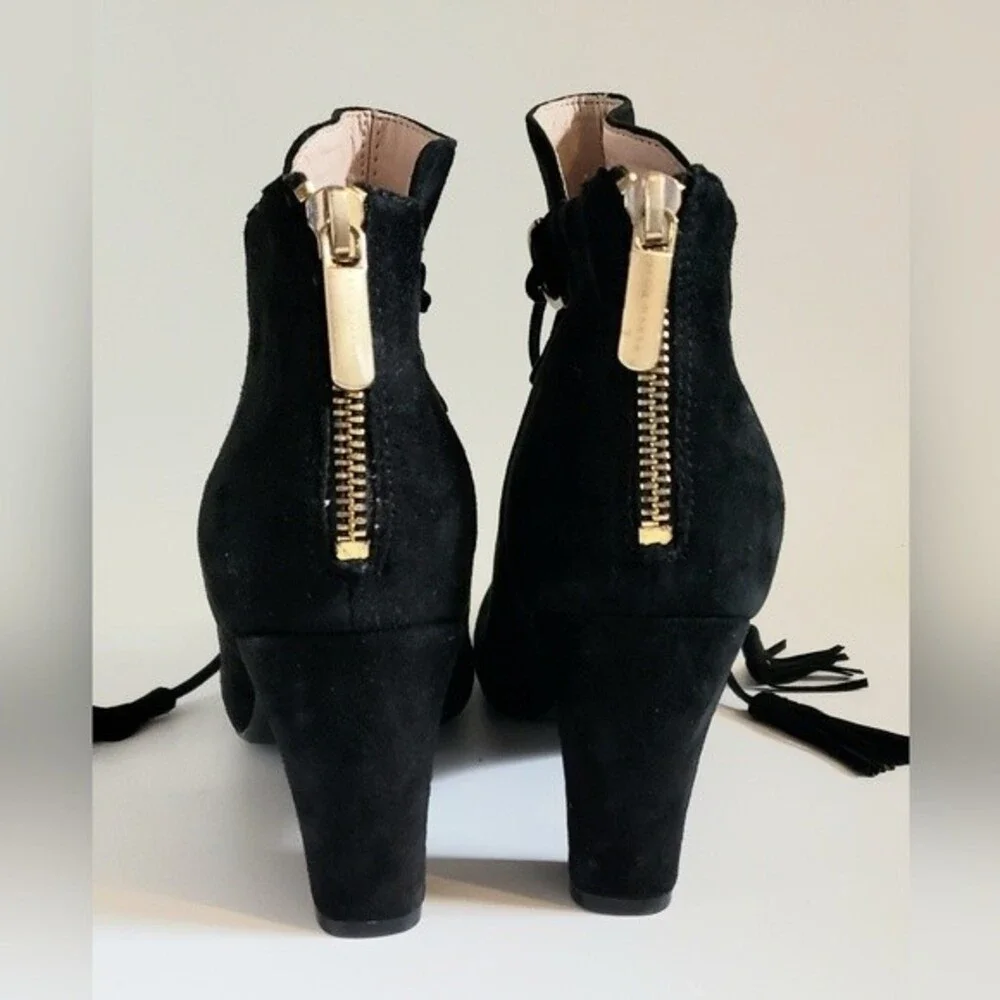 Taryn Rose Trisha Women's Black Suede Ankle Boot Size 9.5 M